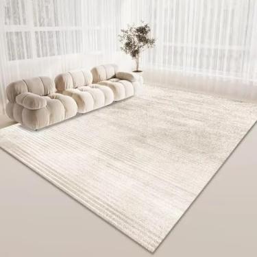 Imagem de Tapete minimalista moderno para sala de estar, decoração de estilo simples, sofá, área, fácil de limpar, tapetes de banheiro (120 x 200 cm, 47 x 78,7 pol./Sem fiapos-1)