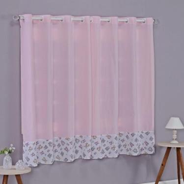 Imagem de Cortina Baby 2 Metros Quarto de Bebê Infantil Menino Menina Varão Simp