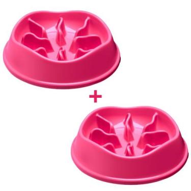 Imagem de Kit 2 Potes Comedor Interativo Lento Cachorro Pet 550ML - Stark Pet, R