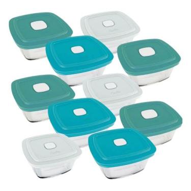 Imagem de Jogo De 10 Potes Marmita Marinex Facilita Vap 500ml Nadir - Nadir Figu