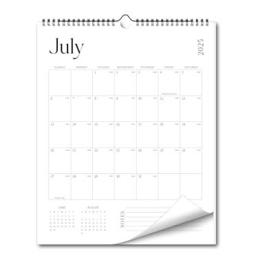Imagem de Calendário de parede estético de 2025, calendário vertical de 18 meses, de julho de 2025 a dezembro de 2026, 36,8 cm x 29,2 cm, moderno para pendurar na parede para escola, casa, escritório para