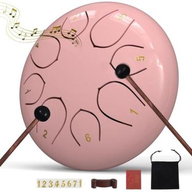 Imagem de Tambor de língua de aço Innowarmer Rain Drum de 6 polegadas e 8 notas 
