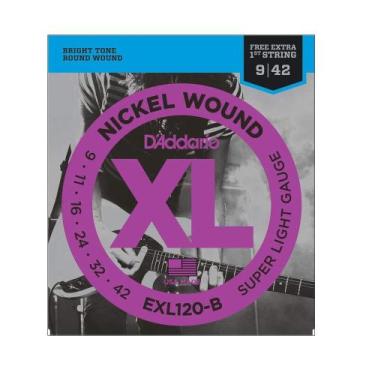 Imagem de Encordoamento para guitarra exl120-b 009-042 - d'addario