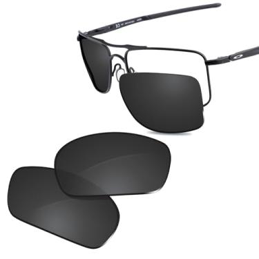 Imagem de Glintbay Lentes de óculos de sol de substituição 100% precisas para Oakley Gauge 8 L OO4124 - preto avançado polarizado