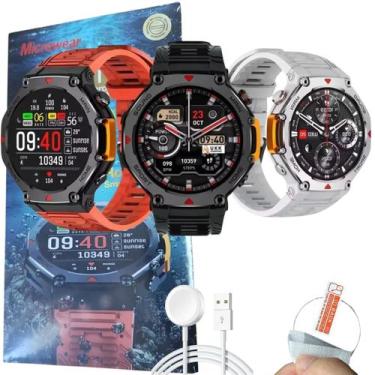 Imagem de Relogio Masculino Tatico Militar Smart Watch M Rex 4 ChatGpt Bluetooth