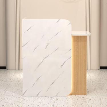 Imagem de Recepção Com Luzes Led, Balcão De Varejo, Balcão De Recepção, Mesa De Balcão Com Gavetas, Recepção Moderna Com Gavetas Com Fechadura, Frente Mo, Color1, WITH LIGHT_80X45X95CM