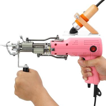 Imagem de Kit De Pistola De Tufting E Aparador De Carpete 2023 - Conjunto Completo Com Tesouras De Tufting, Pistola De Corte E Loop, Clippers De Escultura - Perfeito Para Iniciantes, Pinkb