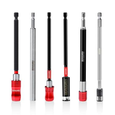 Imagem de Porta-brocas para chave de fenda Geinxurn 6 peças com extensão de 15 cm