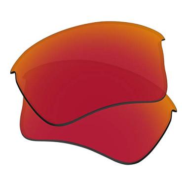 Imagem de Predrox Lentes de reposição Red Mirror Flak Jacket XLJ para óculos de sol Oakley OO9009 polarizadas