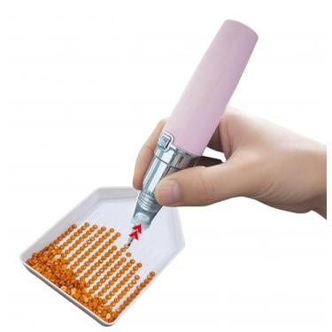 Imagem de Caneta de pintura de diamante elétrica, caneta de pintura de diamante sem fio com bomba de vácuo ajustável de sucção para adultos, acessórios de pintura de diamante, ferramentas sem cera