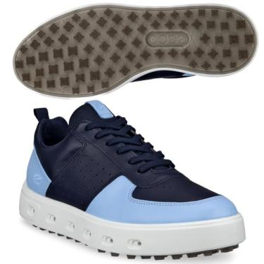 Imagem de ECCO Tênis de golfe feminino Street 720 Gore-tex impermeável, Céu noturno/sino azul, 8-8.5