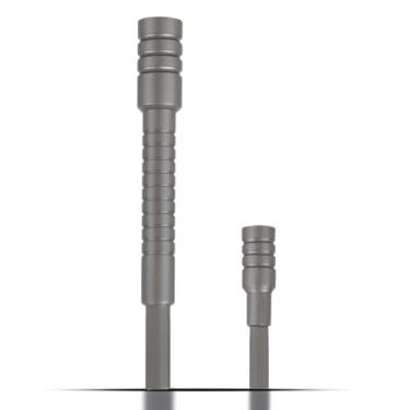 Imagem de Acessórios complementares projetados para multiferramentas Leatherman, extensor de chave de bits e adaptador hexagonal de broca plana para 1/10.2 cm (1 conjunto (prata))