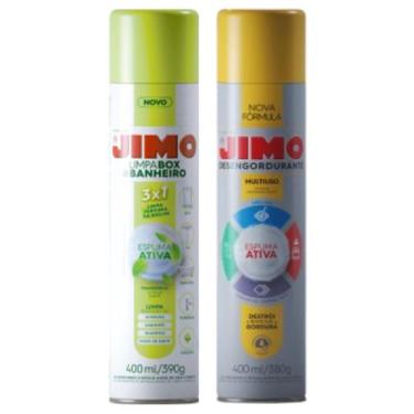 Imagem de Kit 1 Jimo Desengordurante 1 Jimo Limpa Box Banheiro Mancha Gordura Pa