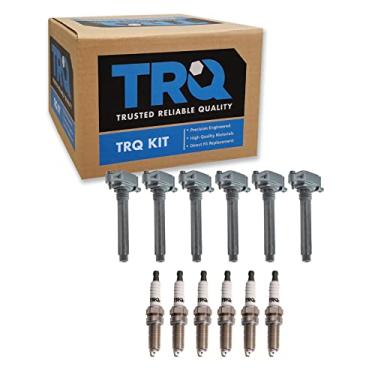 Imagem de TRQ Conjunto de kit de bobina de ignição e vela de ignição de irídio para Chrysler Dodge Jeep Ram VW