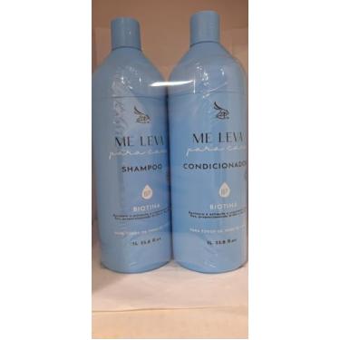 Imagem de Kit Shampoo e Condicionador Zap Me Leva Biotina1L