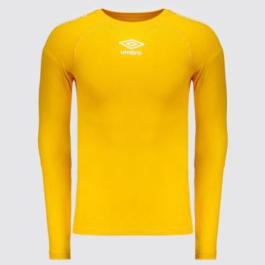 Imagem de Camisa Térmica Umbro Manga Longa Amarela, G
