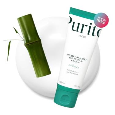 Imagem de PURITO Hidratante pós-acne, recuperação e aumento de brilho, sem silicone, não comedogênico, vegano, coreano, creme pantenol de bambu poderoso, 100 ml