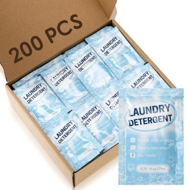 Imagem de Detergente para roupa de viagem Leelosp, 200 unidades, pacotes individ