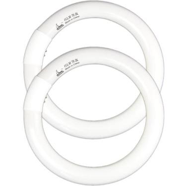 Imagem de Lâmpada circular CHKADAWA FC9T9 T9 30W 6500K, pacote com 2