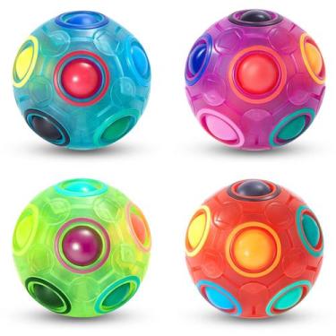 Imagem de Brinquedo Magic Rainbow Puzzle Ball Vdealen Fidget para todas as idade