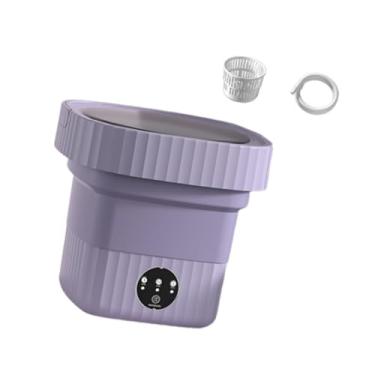 Imagem de Baoblaze Máquina de r roupa pequena com 3 modos de limpeza, máquina de r roupa elétrica portátil para viagens de negócios, apartamento, casa, Roxo