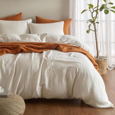 Imagem de Conjunto de capa de edredom SE SOFTEXLY Muslin Twin Size 100% algodão