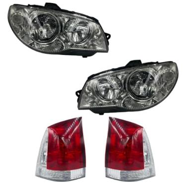 Imagem de Kit Farol Palio G3 Mascara E Aro Cromado+lanterna Bicolor 2004 Á 2015