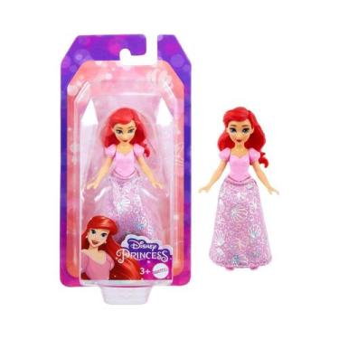 Imagem de Mini boneca disney princesas ariel 9 cm - mattel hlw77
