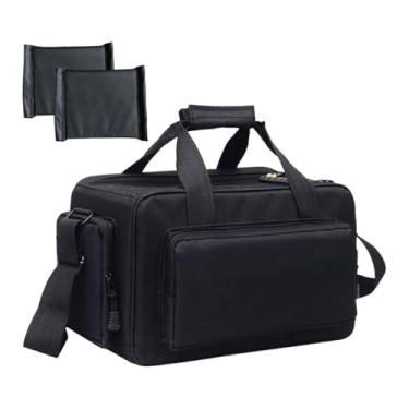 Imagem de MotiveTech Bolsa de armazenamento para câmera resistente à água com alça de ombro, bolsa de fotografia profissional elegante e resistente a arranhões, com 2 Divisores