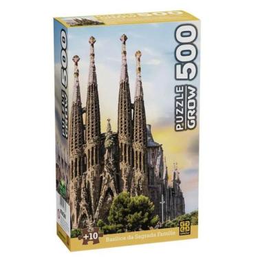 Imagem de Quebra cabeça 500 peças basílica da sagrada família - grow 04378