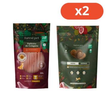 Imagem de Kit palitinho colageno urucum da amazonia 200g + kera derma vitaminico