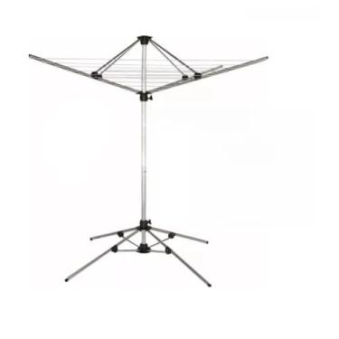 Imagem de Varal De Chão Giratório 12 Cordas Em Alumínio Reforçado Bipartido