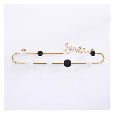 Imagem de URGDWEKJY Cabide de parede para cabide de parede, cabide de parede, arte de ferro, gancho para chaveiro, decoração de parede, moda, cabideiro, cabide de parede (A, médio)