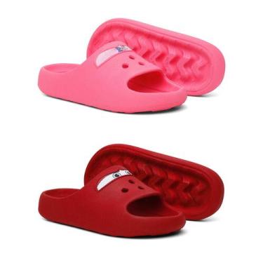 Imagem de Kit 2 Chinelo Slide Papete Infantil Kids Confortavel Personagem Desenh