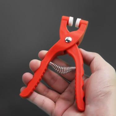 Imagem de Conjunto de botões: 50 botões e 1 caixa transparente com alicate de pressão manual - perfeito para artesanato DIY, roupas, chapéus, sacolas de presente de supermercado, etc.