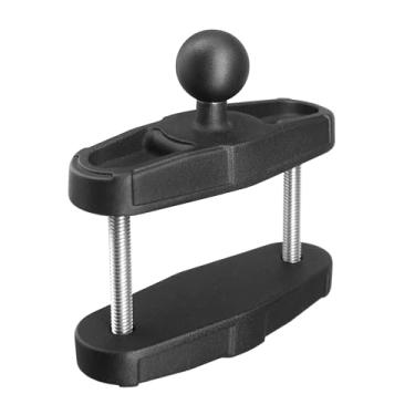 Imagem de WINDFRD Base de montagem de grampo de barra de apoio de alumínio com esfera de 2,5 cm para trilhos quadrados de até 5,8 cm de diâmetro, compatível com suportes RAM tamanho B 2,5 cm e braço de esfera