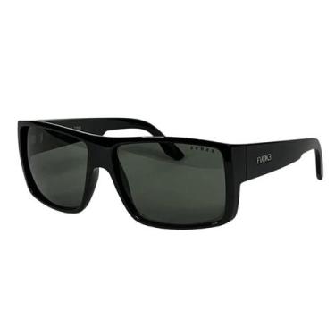 Imagem de Óculos Solar Evoke The Code Bra01 Preto Brilho Lente Verde, Preto