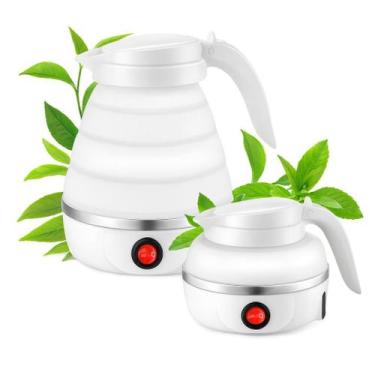 Imagem de Chaleira Elétrica Dobrável Portátil de Silicone para Viagem e Camping 