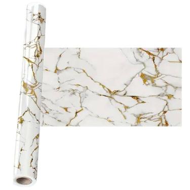 Imagem de Papel de Parede Adesivo Autocolante Flexivel Marmore Reparo Obra Reforma Construçao Envelopamento Casa Moveis Parede