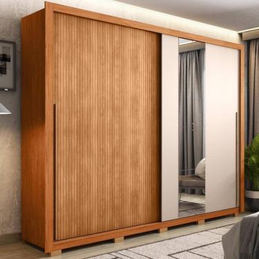 Imagem de Guarda Roupa Casal 2 Portas 4 Gavetas Imper Marrom Caemmun