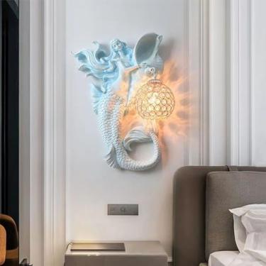 Imagem de Luminária de parede moderna e criativa para sala de estar, quarto, escritório, casa de campo, hotel, quarto infantil, corredor, café, restaurante ocidental, com iluminação LED (Estilo 13 à d