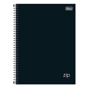 Imagem de Caderno Espiral Universitário Zip 20 Matérias Preto - Tilibra