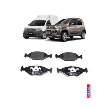 Imagem de Kit Pastilha Freio Dianteiro Uno Way 1.0 2010+ + Car 80 Anti Chio 300ml