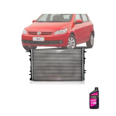 Imagem de Kit Radiador VW Gol 2006>Fox 2009 1.0 1.6 Com Ar + Aditivo Radiador Concentrado