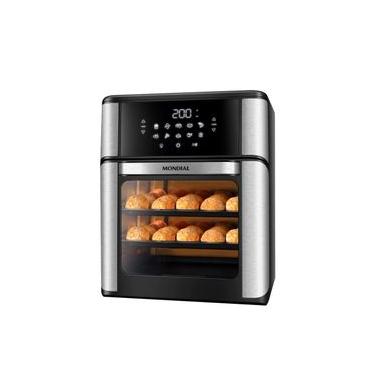 Imagem de Fritadeira Air Fryer Forno Oven 12L Mondial Preto e Inox0W AFON-12L-BI