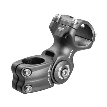 Imagem de Rmiott Haste de bicicleta ajustável de 31,8 graus 0-60 graus 90 mm para guidão - liga de alumínio preta