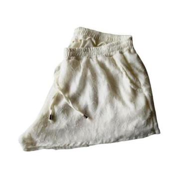 Imagem de Short feminino devorê com forro e bolsos Plus Size - Organiky, Perola,