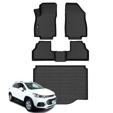 Imagem de Jenofa - Tapetes de chão para Chevy Trax 2014-2023 para Buick Encore 2013-2023 (não serve para Encore GX) Conjunto de tapetes para todos os climas Cusotm Fit Car Mat para Chevrolet Trax Acessórios à