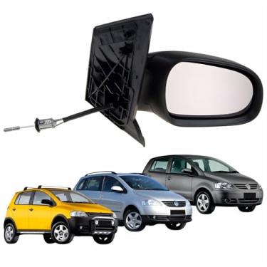 Imagem de Retrovisor Vw Crossfox 2005 Até 2009 Fox 2003 Até 2010 Spacefox 2006 Até 2009 Com Controle Lado Direito Passageiro Original