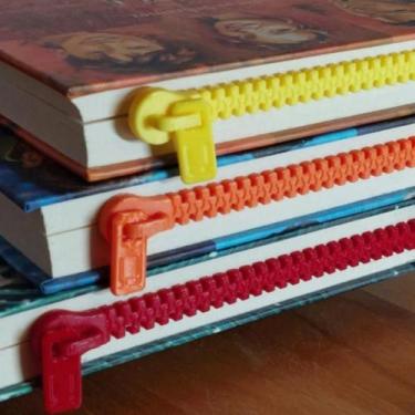 Imagem de Marcador Pagina Livro Caderno ZIPER BOOKMARK Criativo Leitura Divertid